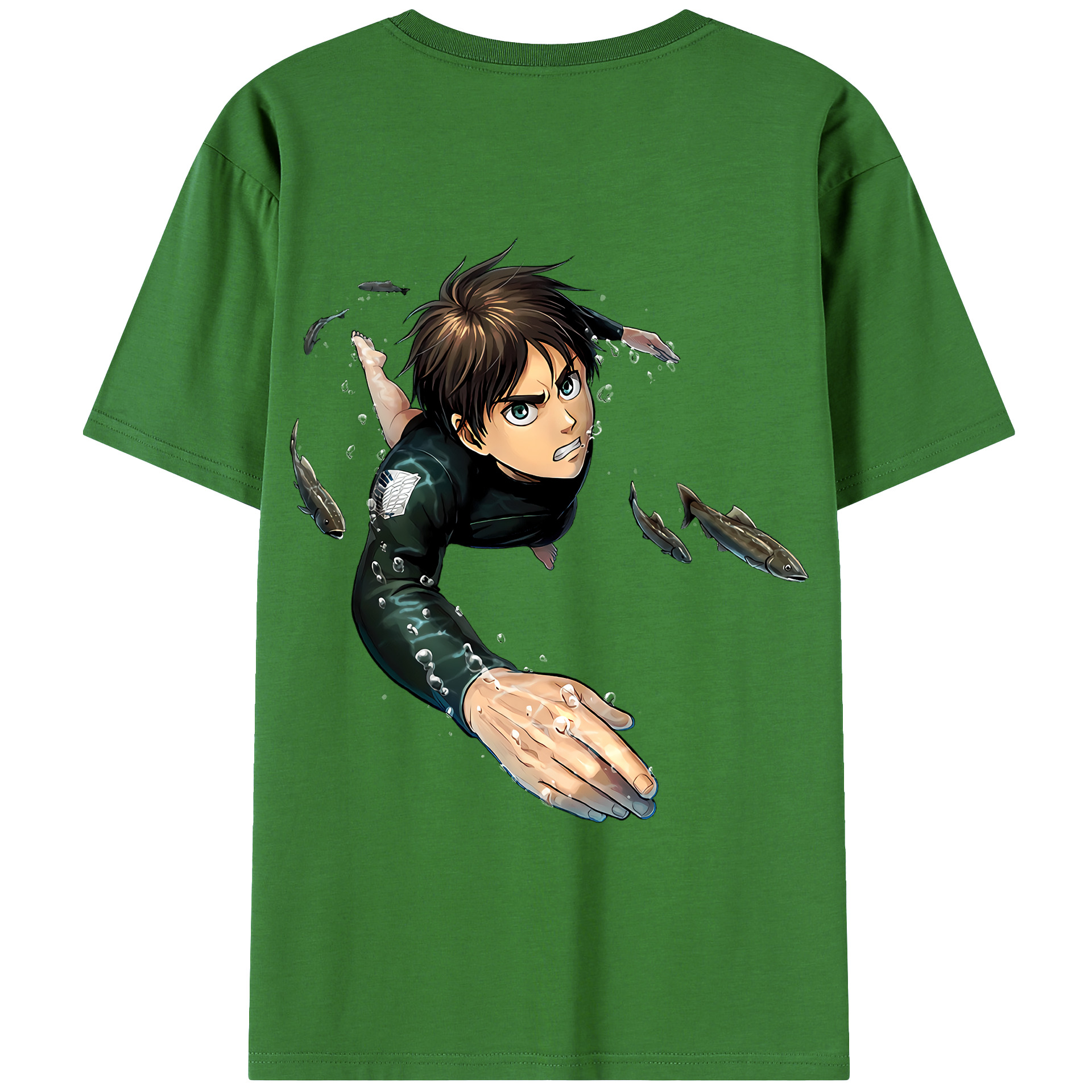 （画像用） 進撃の巨人 エレン･イェーガー Attack on Titan Eren Jäger レディース半袖Tシャツ(バックプリント)